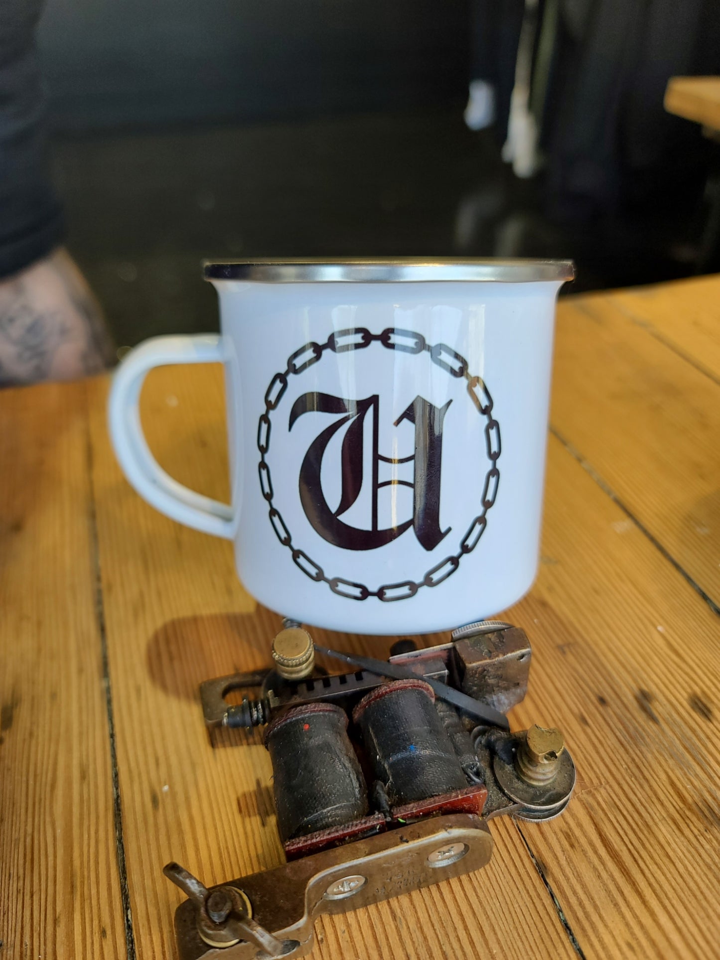 Crying Heart Enamel Mug