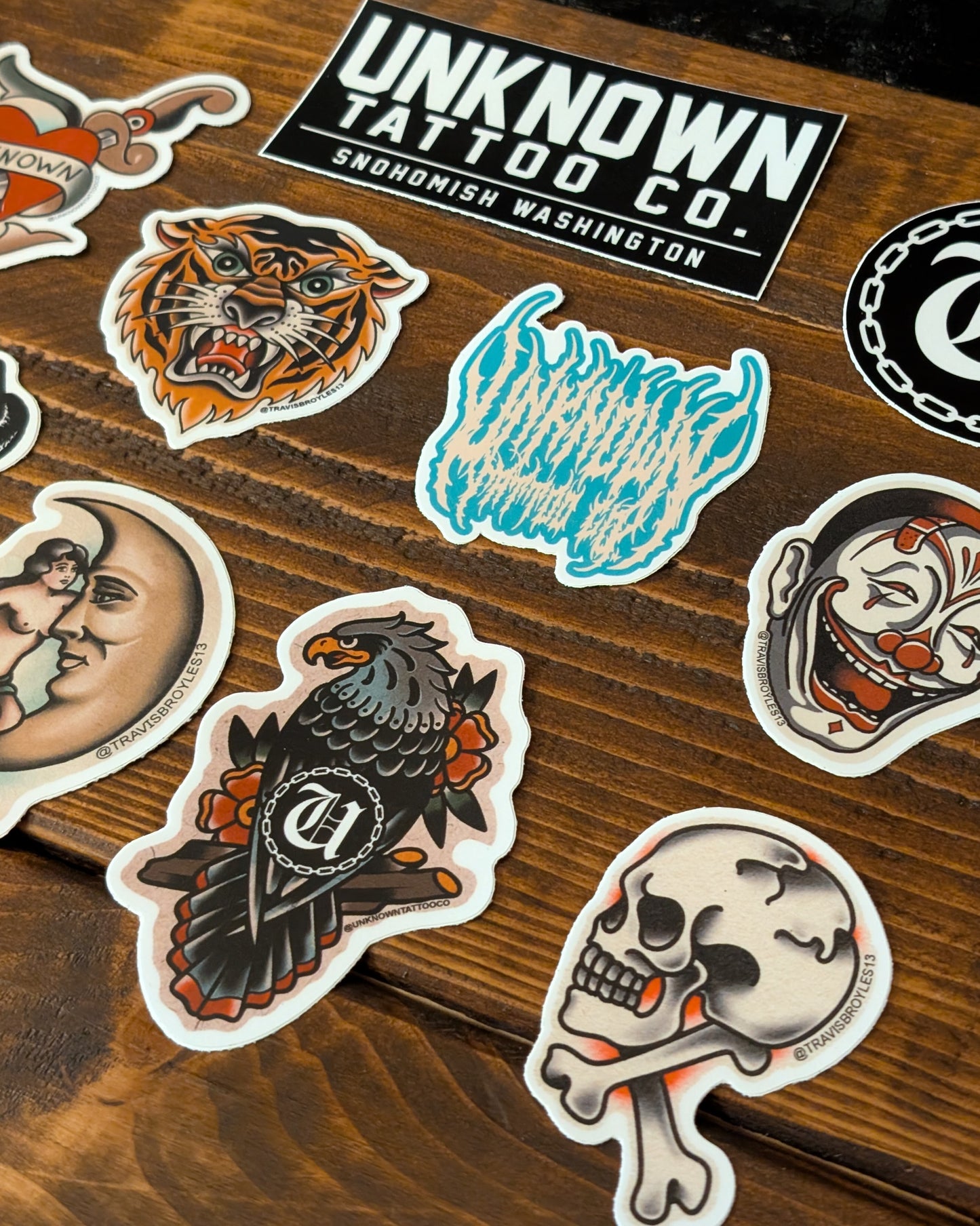 Unknown Tattoo Co. Sticker Pack