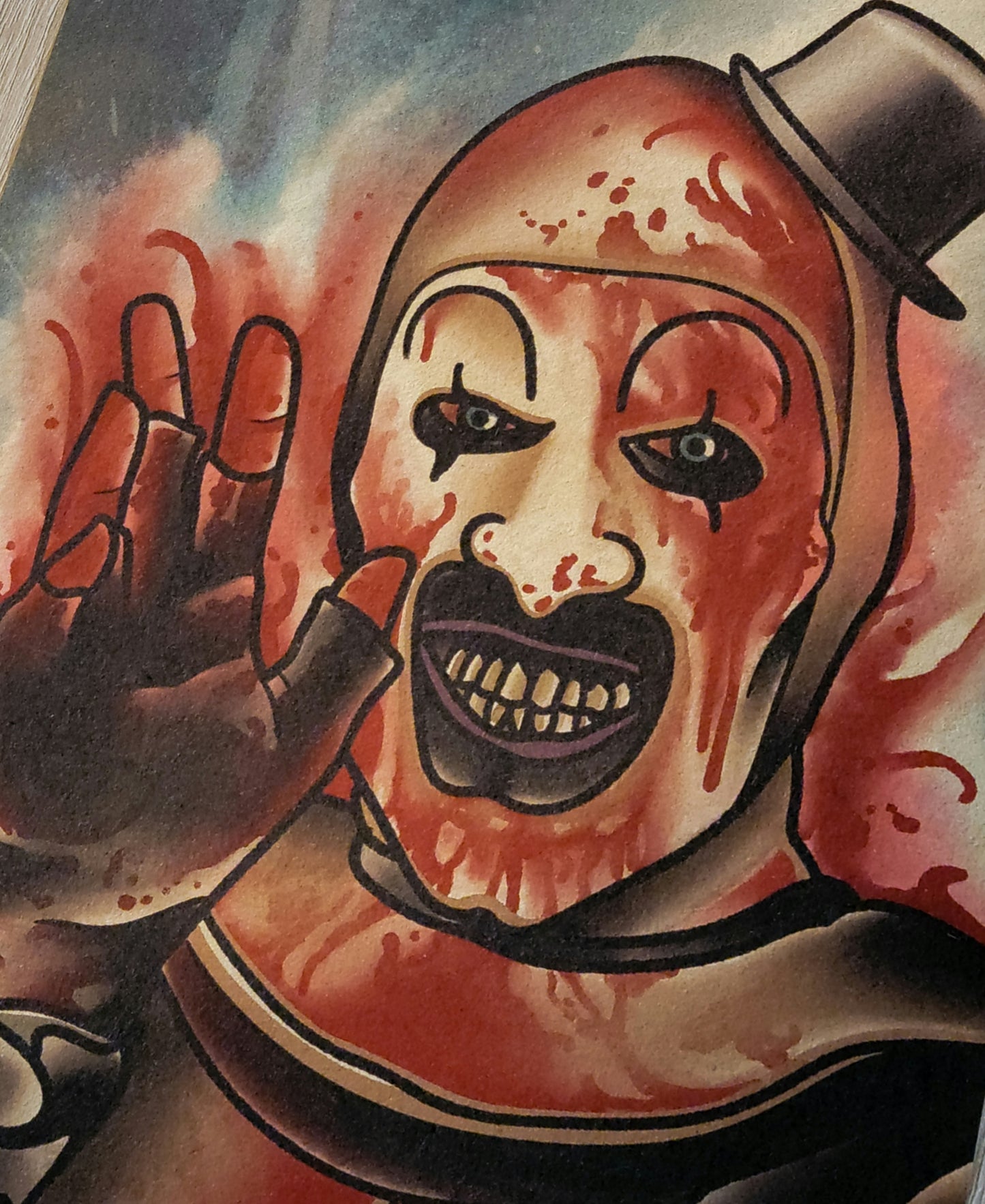 Art The Clown Terrifier Flash Print
