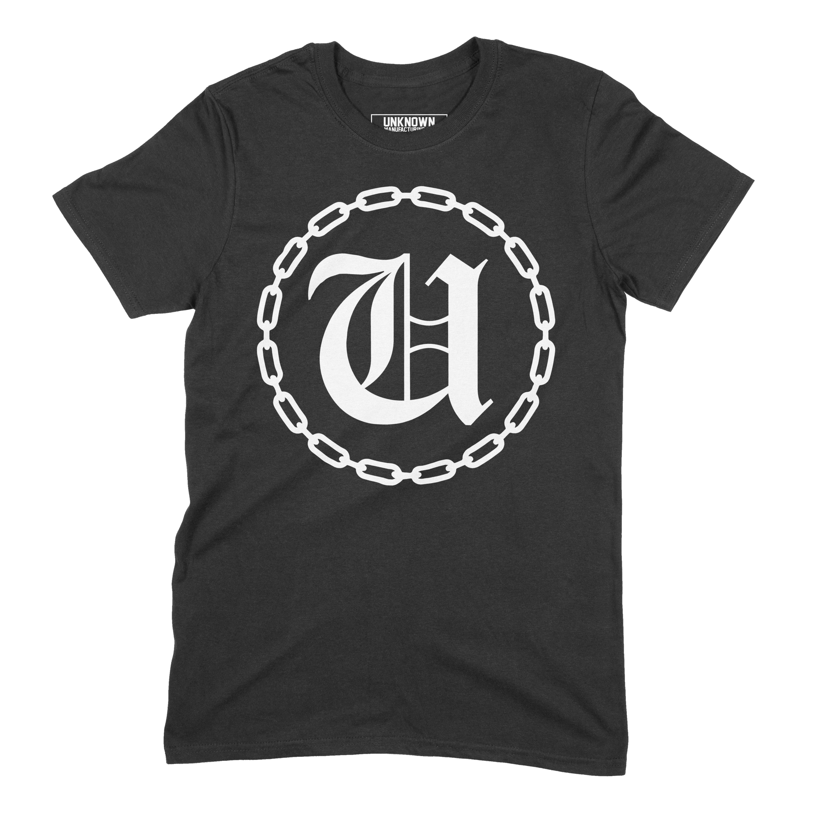 Unknown T Chain Chain Logo T-Shirt (Black) – Unknown Manufacturing Co.