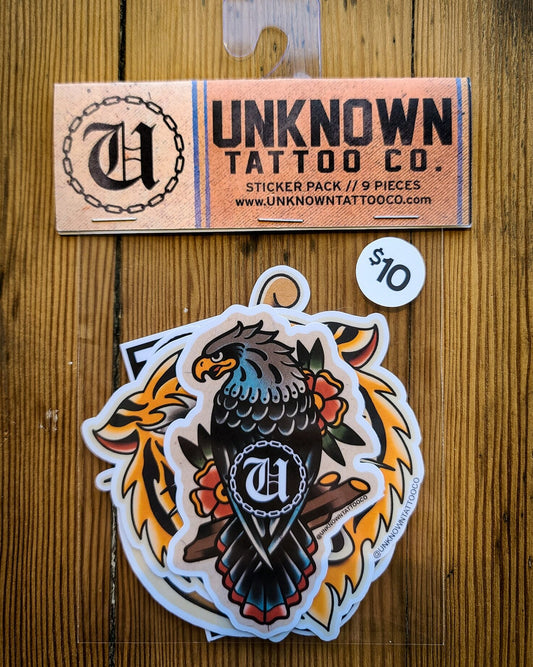 Unknown Tattoo Co. Sticker Pack