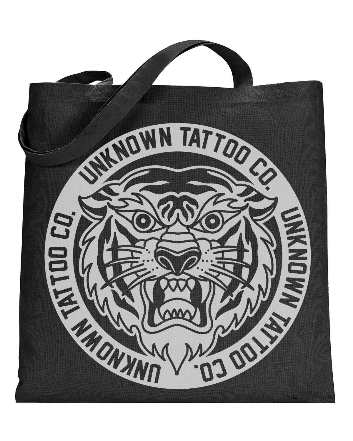 Tiger Canvas Tote (Black)